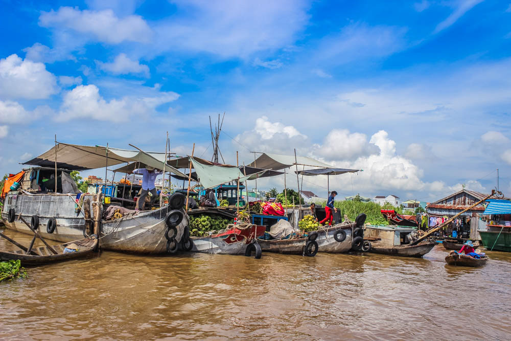 Cai Rang floating market, Mekong Delta