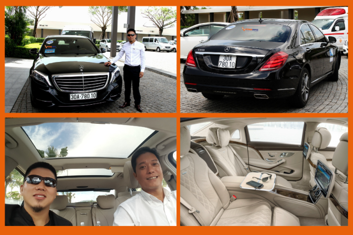 Tan Son Nhat airport to Intercontinental Saigon Residences-MercedesS550- Vietnam Vip Limo